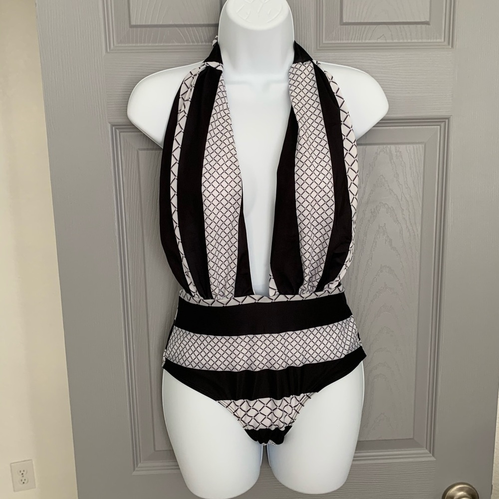 Deep V Plunge & Backless One Piece Suit